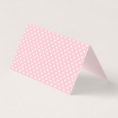 Pink Gingham Coquette Bow Place Card Table Decor (裏面)