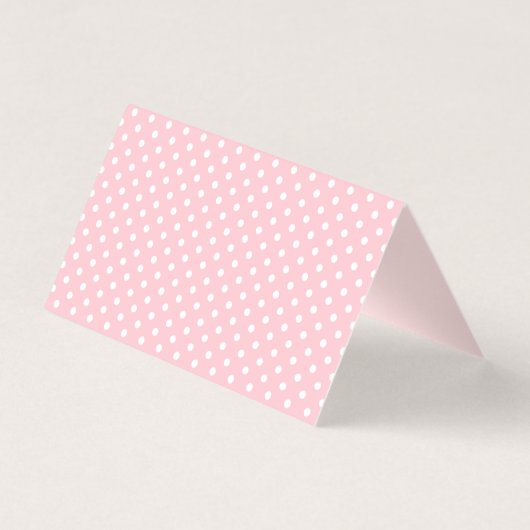 Pink Gingham Coquette Bow Place Card Table Decor (裏面)