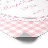 Pink Gingham Coquette Bow Share a Recipe ポスター (角)