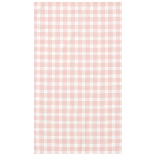Pink Gingham Cotton Tablecloth  テーブルクロス (正面)