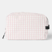 Pink Gingham Cute Plaid Cosmetic Pretty ドップキット (裏面)