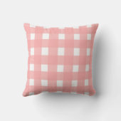Pink Gingham Design クッション (裏面)