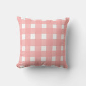 Pink Gingham Design クッション (正面)