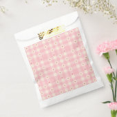 Pink Gingham Hearts Valentine  フェイバーバッグ (封をした状態)