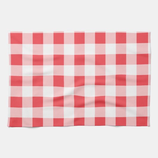 Pink Gingham Kitchen Towel  キッチンタオル (横)
