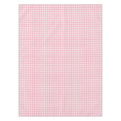Pink Gingham Pattern Girly Check Plaid Checkered テーブルクロス (正面)