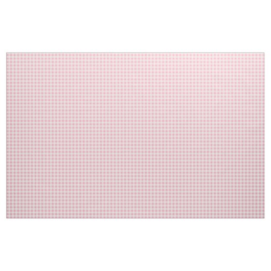 Pink Gingham Pattern Girly Check Plaid Checkered ファブリック (ヤード)
