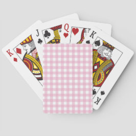 Pink Gingham Playing Deck of Cards トランプ