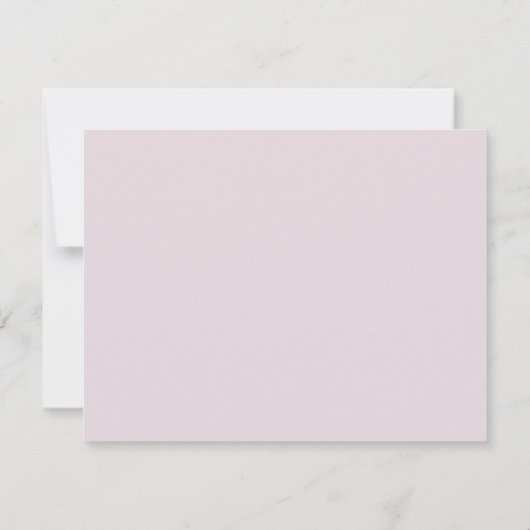 Pink Gingham Preppy Wavy Frame Nursery Note Card 招待状 (裏面)