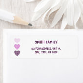 Pink Gingham Sweetheart:差出人住所ラベル ラベル (インサイチュ)