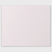 Pink Gingham Teddy Bear Neutral Baby Shower ラッピングペーパー (フラット)