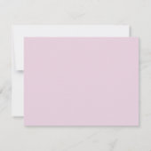 Pink Gingham Teddy Bear Nursery Note Card 案内状 (裏面)