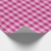 Pink Gingham Wrapping Paper Cute Gift Wrap ラッピングペーパー (角)