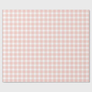 pink gingham wrapping paper roll ラッピングペーパー