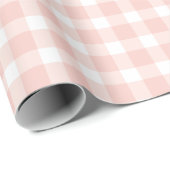 pink gingham wrapping paper roll ラッピングペーパー (ロールコーナー)