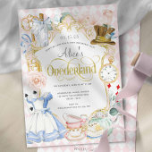 Pink Girl 1st Birthday, Alice Onederlandをテーマにした 横断幕