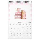 Pink Girl 2026 small Calendar カレンダー (1月 2026)