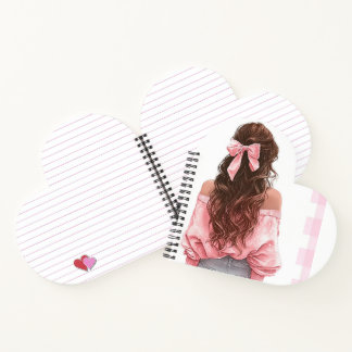 Pink Girl 2026 small Calendar ノートブック