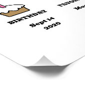 Pink Girl About カスタマイズ Your Dog Photo ポスター (コーナー)