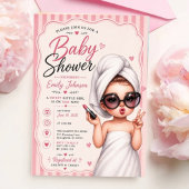Pink Girl Glamorous Beauty Theme 招待状