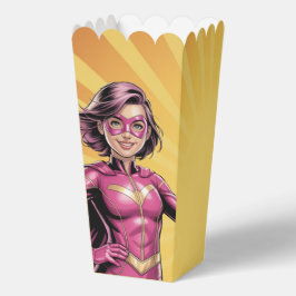 Pink Girl Superhero Birthday Party  フェイバーボックス