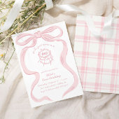 Pink Girls Just Wanna Be One 1st Birthday 招待状