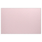 Pink Girly Checker Checkerboard Checkered Retro ファブリック (ファットクウォーター)
