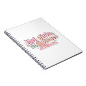 Pink Girly Fitness Planner, Pilates Girl Gift ノートブック (右側)