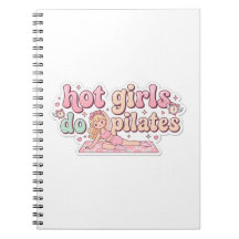 Pink Girly Fitness Planner, Pilates Girl Gift