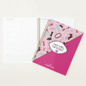 Pink Girly Mid-Century Pet Groomer プランナー手帳 (ディスプレー)