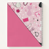Pink Girly Mid-Century Salon ノートブック (裏面)