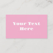 Pink Girly Personalized Glitter 名刺 (裏面)