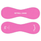 Pink Girly Personnalisé ソフトボール (パネル)