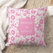 Pink Girly Scrunchies Pattern Cute Hair Accessory  クッション (ブランケット)