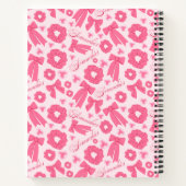 Pink Girly Scrunchies Pattern Cute Hair Accessory  ノートブック (裏面)