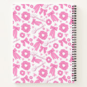 Pink Girly Scrunchies Pattern Cute Hair Accessory  ノートブック (裏面)