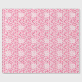Pink Girly Scrunchies Pattern Cute Hair Accessory ラッピングペーパー (フラット)
