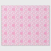 Pink Girly Scrunchies Pattern Cute Hair Accessory  ラッピングペーパー (フラット)