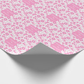 Pink Girly Scrunchies Pattern Cute Hair Accessory  ラッピングペーパー (角)