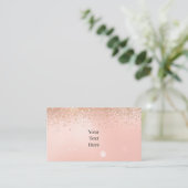 Pink Glam Beauty Business Card 名刺 (スタンド正面)