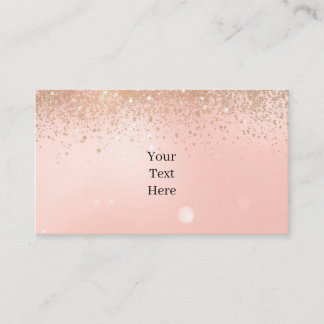 Pink Glam Beauty Business Card 名刺