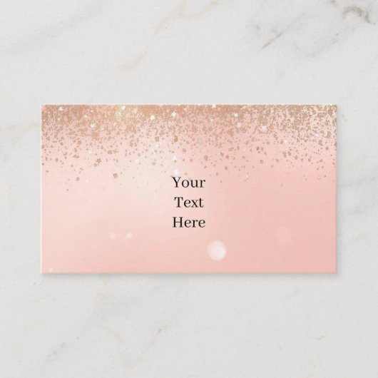 Pink Glam Beauty Business Card 名刺 (正面)