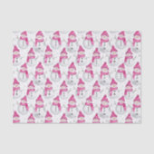 Pink Glam Snowman Snowwoman Christmas 薄葉紙 (正面)