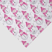 Pink Glam Snowman Snowwoman Christmas 薄葉紙 (詳細)