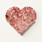 Pink Glamorous Heart Romantic SassySpiral Notebook ノートブック (裏面)