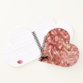 Pink Glamorous Heart Romantic SassySpiral Notebook ノートブック (内部)