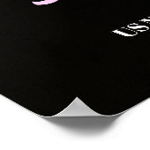 Pink Glimmer Good Luck Pageant Door Poster ポスター (角)