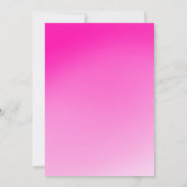 Pink Glitter Ballon Numer - 6th Birthday for Girls 招待状 (裏面)