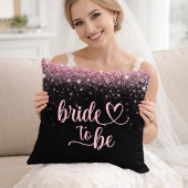 Pink Glitter Bridal Shower Cushion クッション