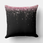 Pink Glitter Bridal Shower Cushion クッション (裏面)